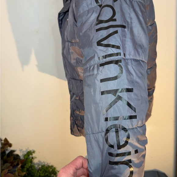 Calvin Klein Gray Puffer Jacket - Picture 8 of 11